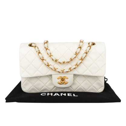Chanel Quilted Lambskin 24K Small Double Flap Crossbody Bag