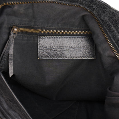Balenciaga Black Leather City Handbag