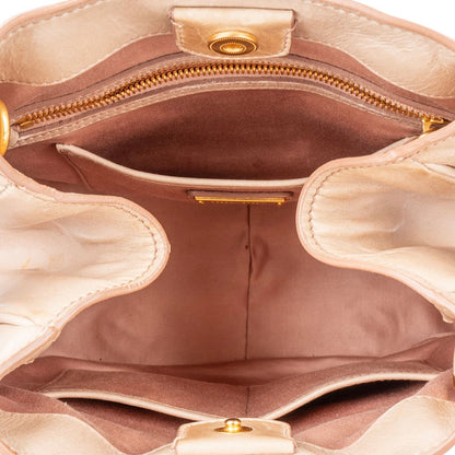 Miu Miu Rose Leather City Handbag