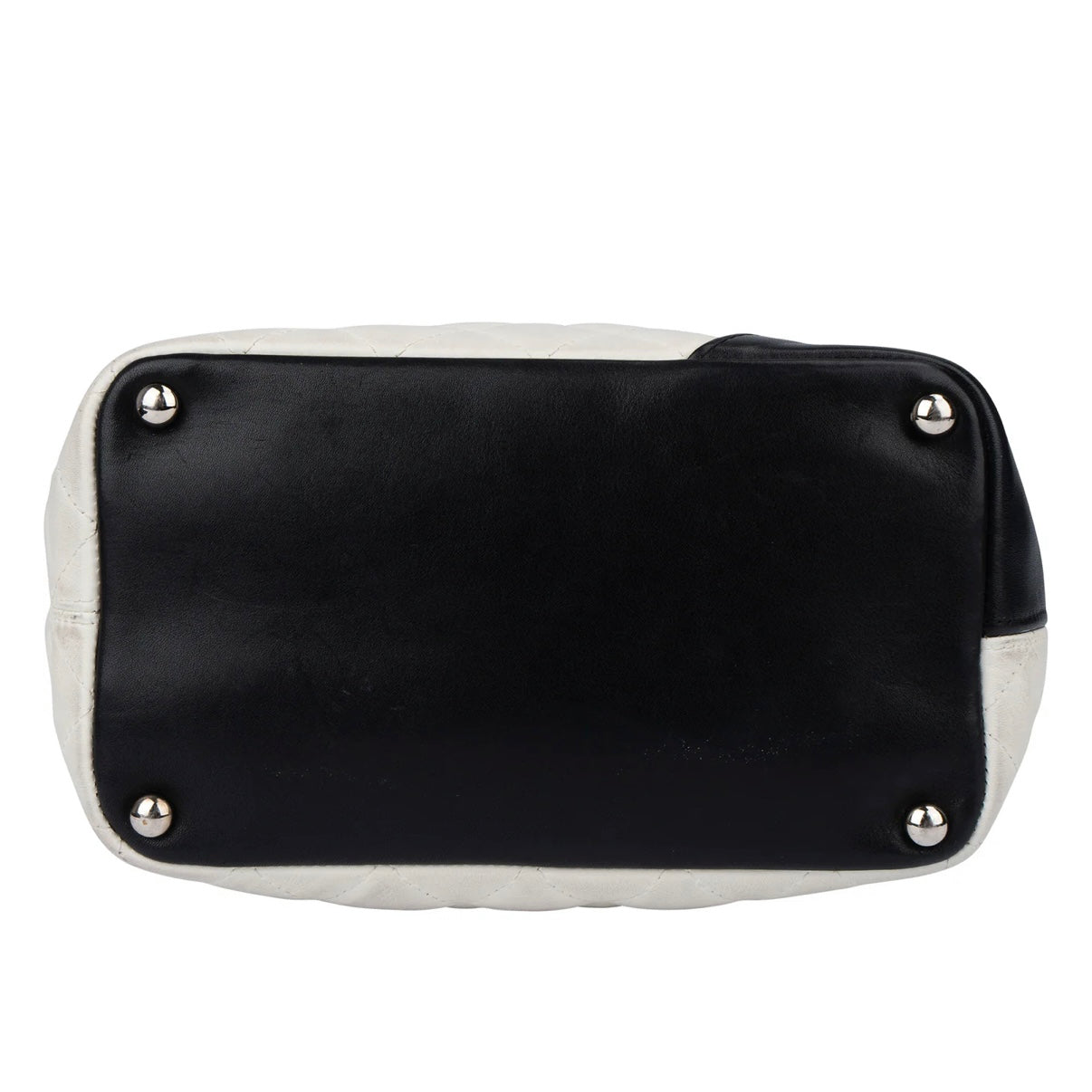 Chanel Quilted Bicolor Lambskin Cambon Handbag