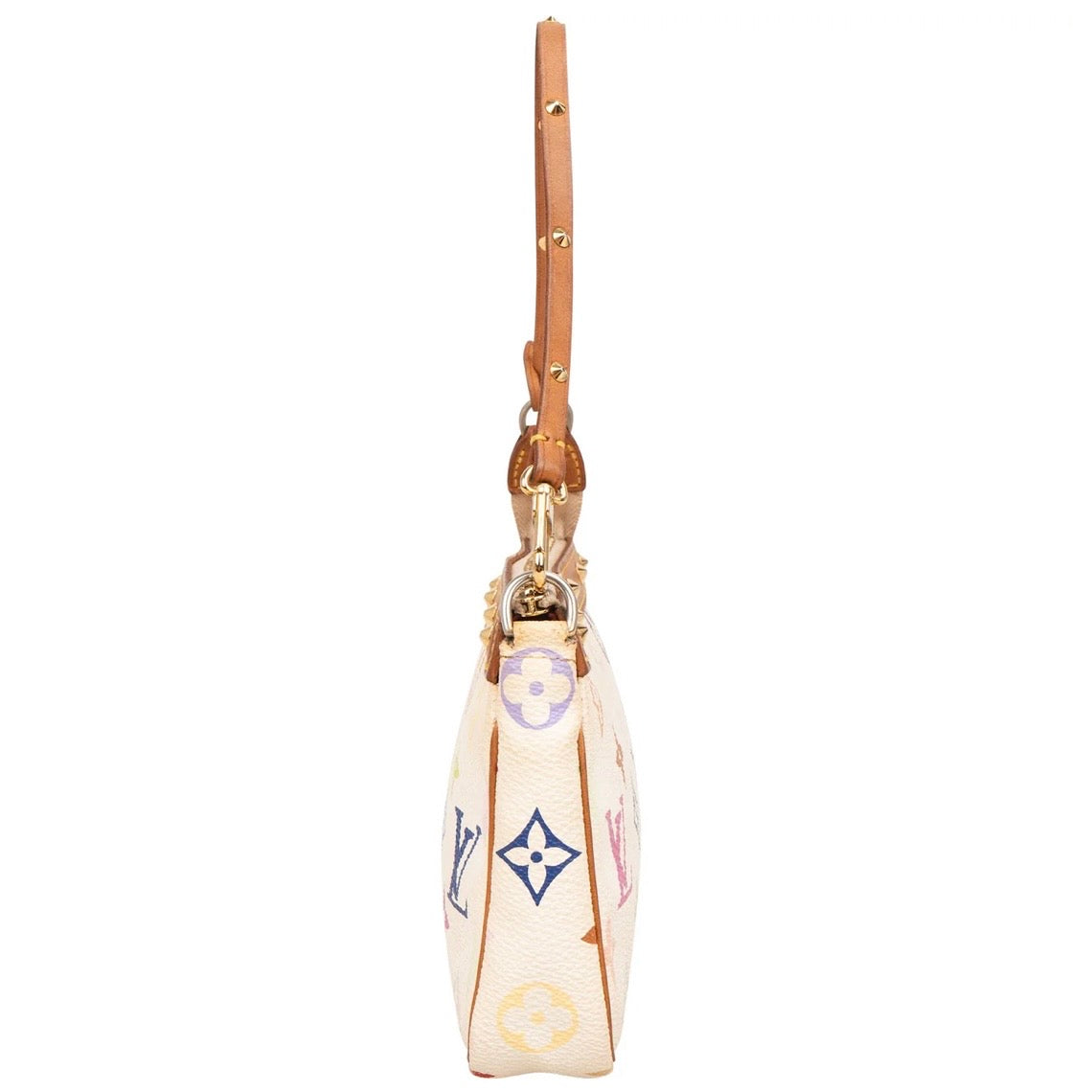Louis Vuitton Monogram Canvas Murakami Multicolor Studded Pochette Accessoires Handbag