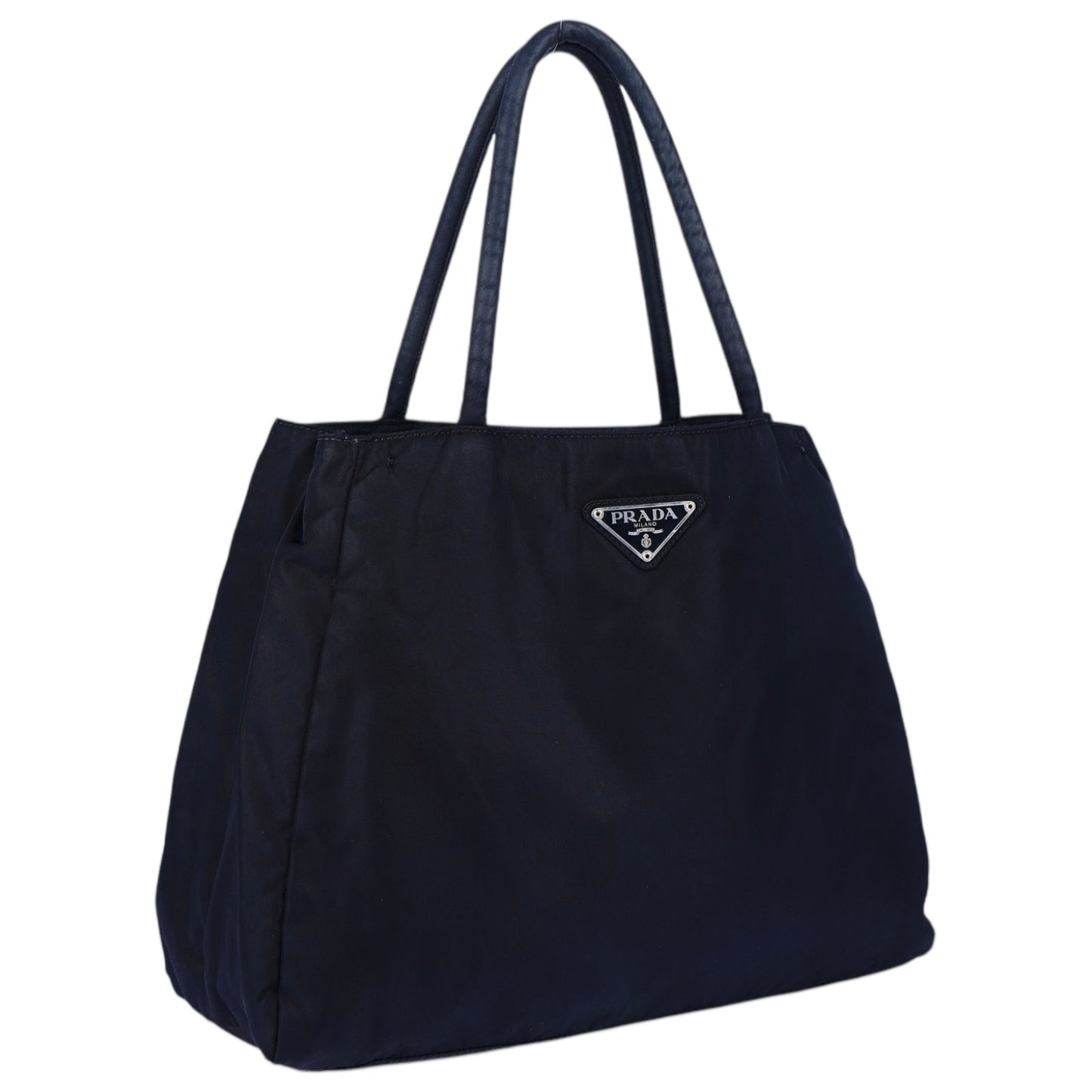 Prada Black Nylon Triangle Handbag