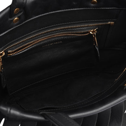 Balenciaga Fringe Laundry Cabas Tote Bag