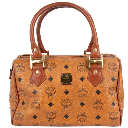 MCM Monogram Visetos Boston Handbag