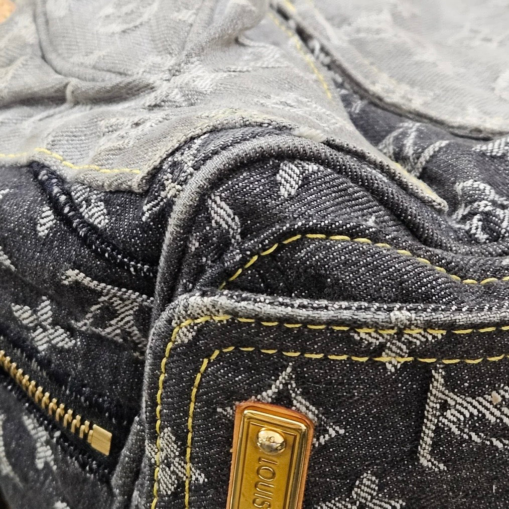Louis Vuitton Limited Monogram Denim Patchwork Speedy 30 Handbag