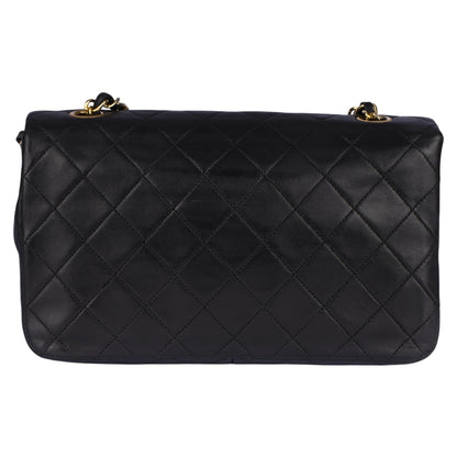 Chanel Quilted Lambskin 24K Gold Single Flap Crossbody Bag