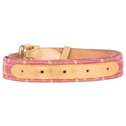 Louis Vuitton Pink Denim Monogram Belt