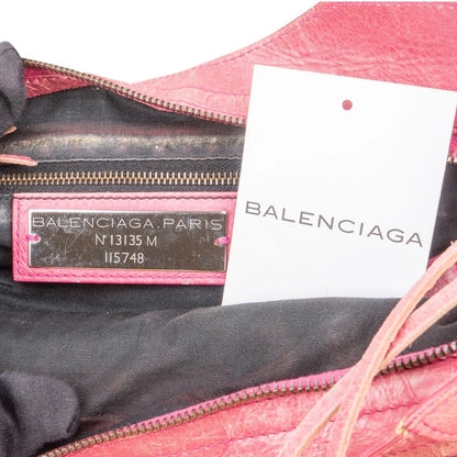 Balenciaga Pink Leather Classic City Handbag