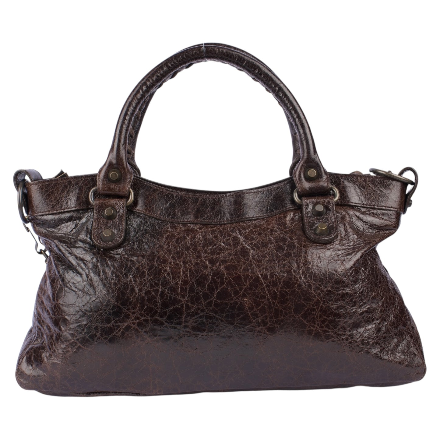 Balenciaga Brown Leather City Bag