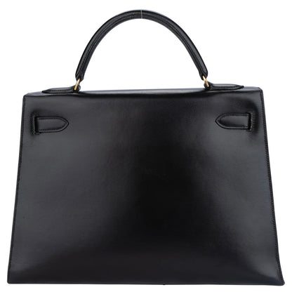 Hermès Noir Boxcalf Kelly 32 Handbag