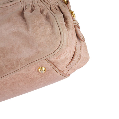 Miu Miu Nero Leather Padlock Handbag
