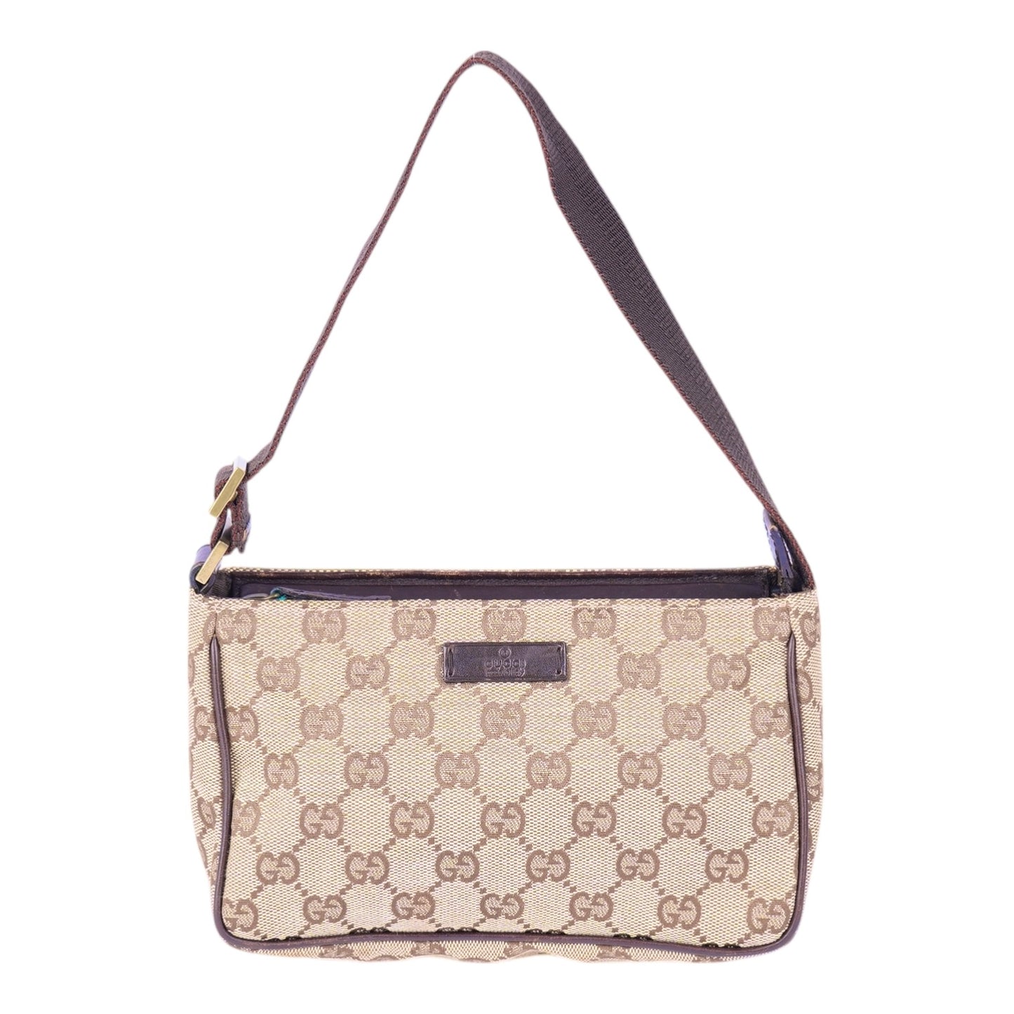 Gucci GG Canvas Baguette Bag