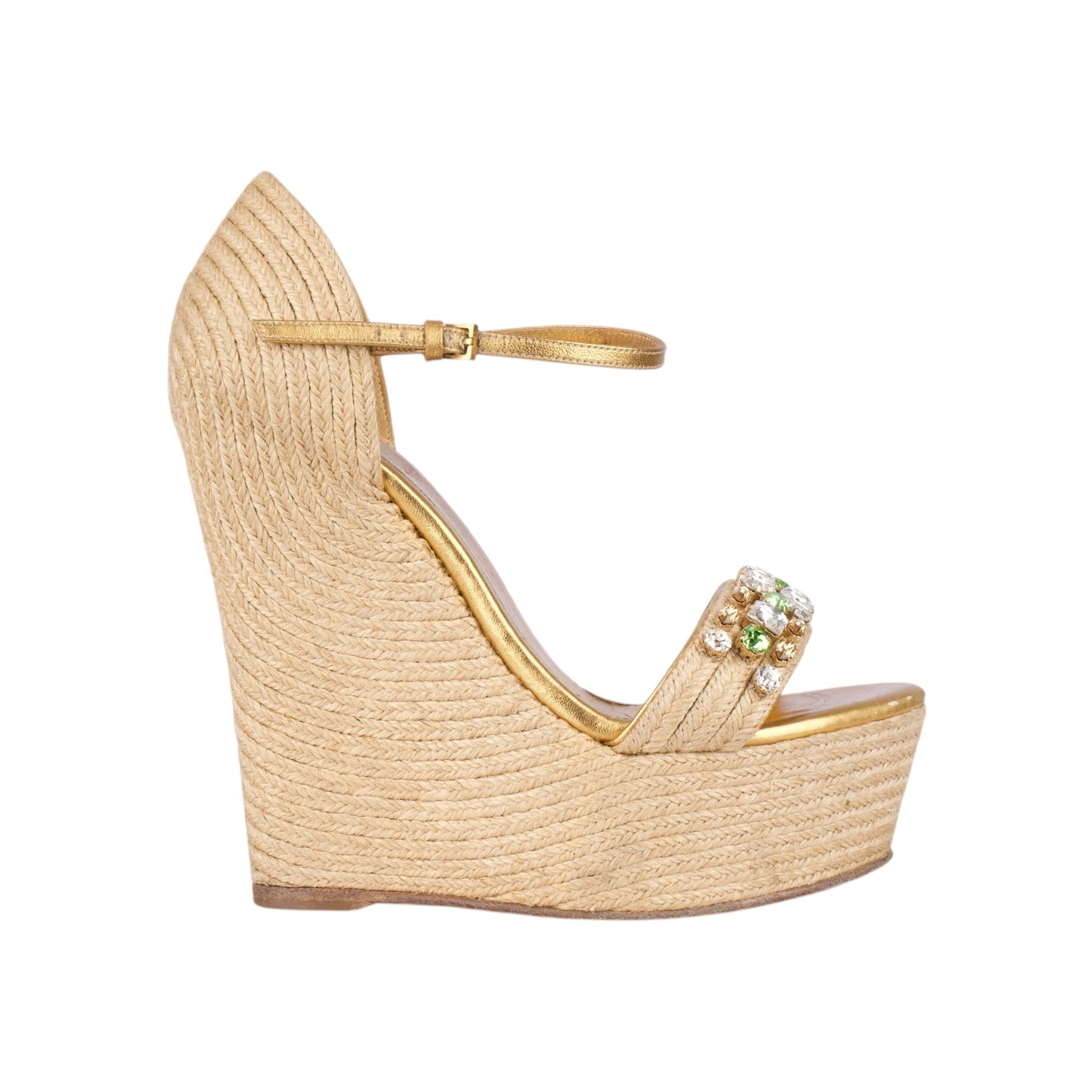 Gucci Jute Patterned Espadrillas (36)