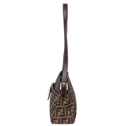 Fendi FF Monogram Baguette Buckle Shoulder Bag