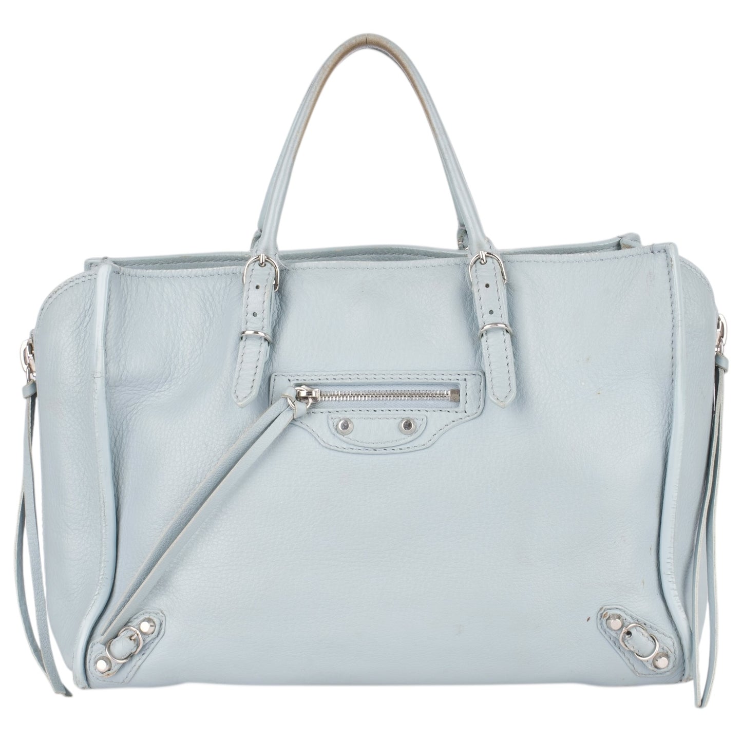 Balenciaga Blue Leather City Handbag