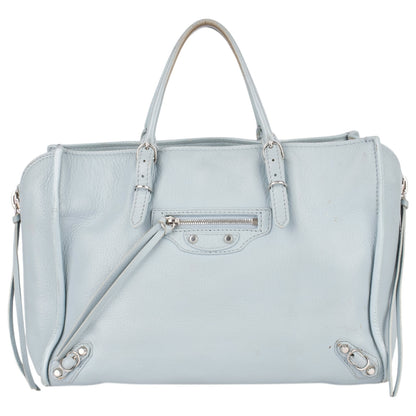 Balenciaga Blue Leather City Handbag