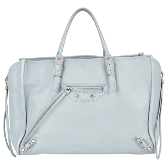 Balenciaga Blue Leather City Handbag