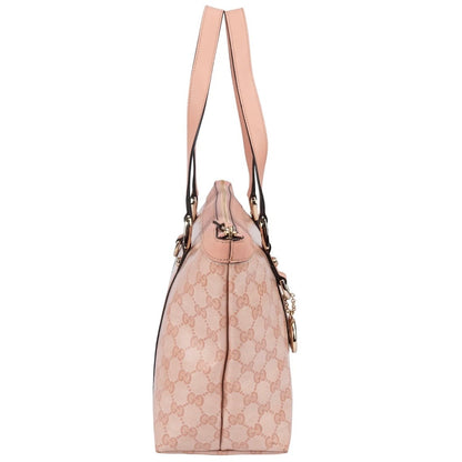 Gucci Monogram GG Coated Canvas Pink Abbey Tote Shoulder Bag