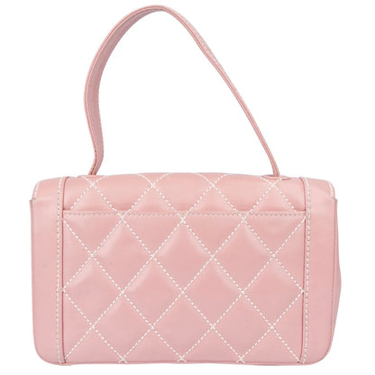 Chanel Quilted Lambskin
24K Gold Single
Flap Rabat Handbag