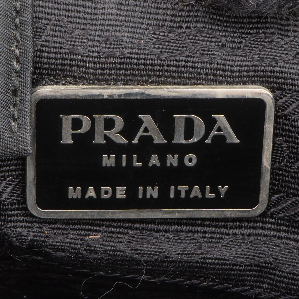 Prada Black Nylon Triangle Handbag