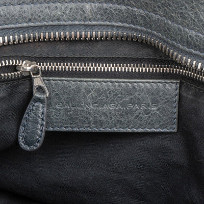 Balenciaga Dark Grey Arena Leather Classic City Handbag