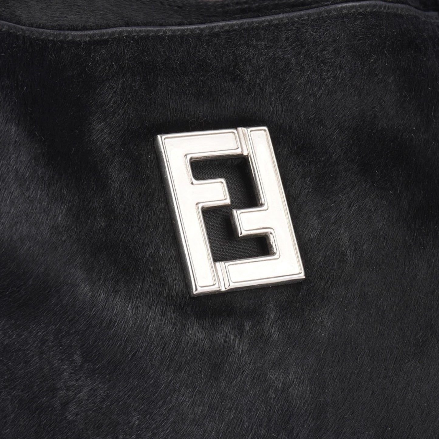 Fendi FF Calf Fur Shoulder Bag