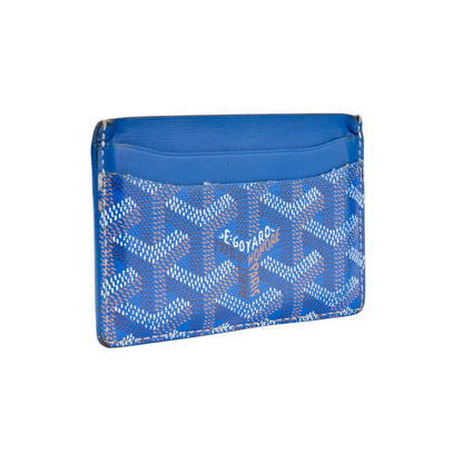 Goyard Blue Goyardine Cardholder