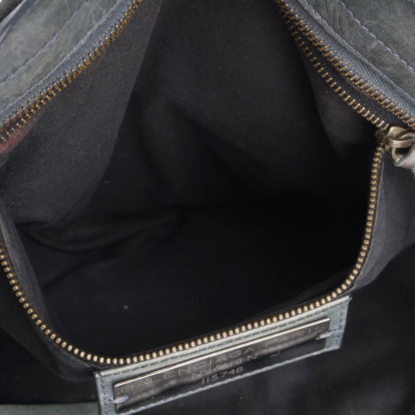 Balenciaga Grey Leather City Handbag