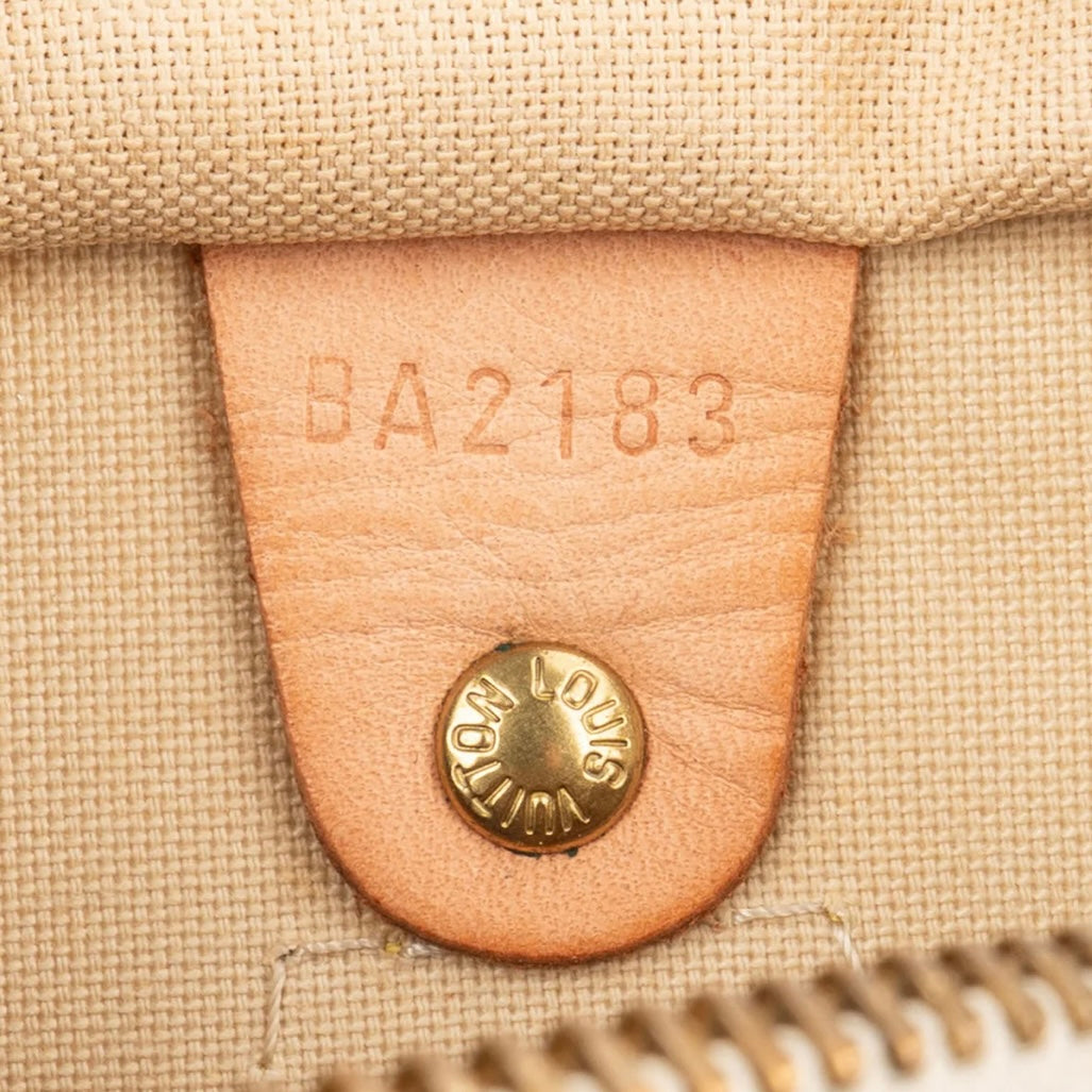 Louis Vuitton Monogram Damier Azur Speedy 30 Handbag