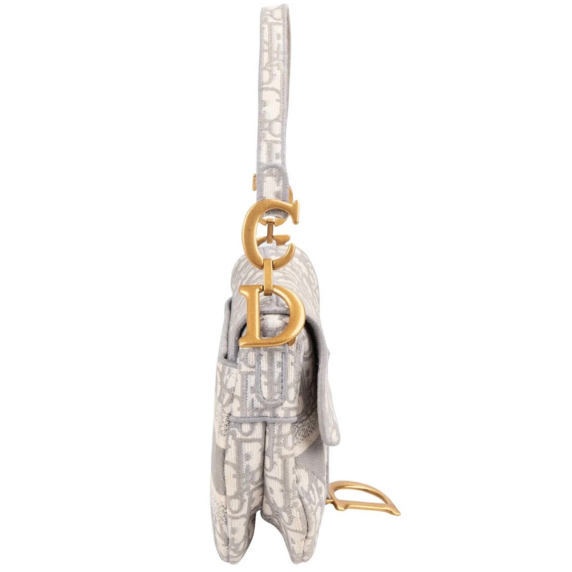 Dior Oblique Trotter Monogram Jacquard Saddle Shoulder Bag