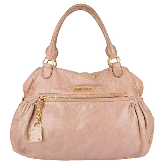 Miu Miu Leather City Handbag