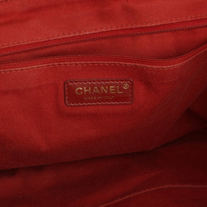 Chanel Beige Tweed Cambon Deauville Shoulder Bag