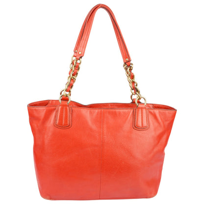 Coach Red Leather Shoulder Bag