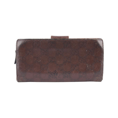 Gucci Engraved GG Logo Long Wallet