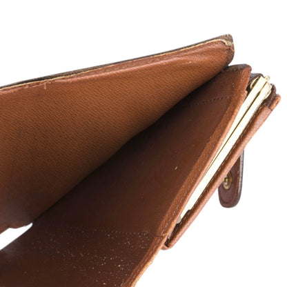 Louis Vuitton Canvas Monogram Clip Wallet