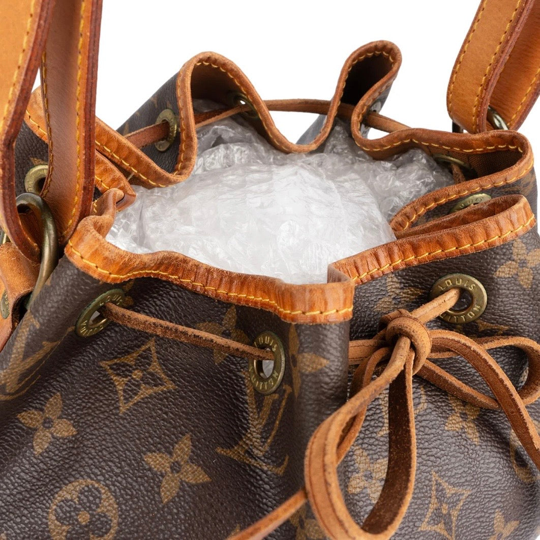 Louis Vuitton Monogram Canvas Sac Noé Petit Shoulder Bag