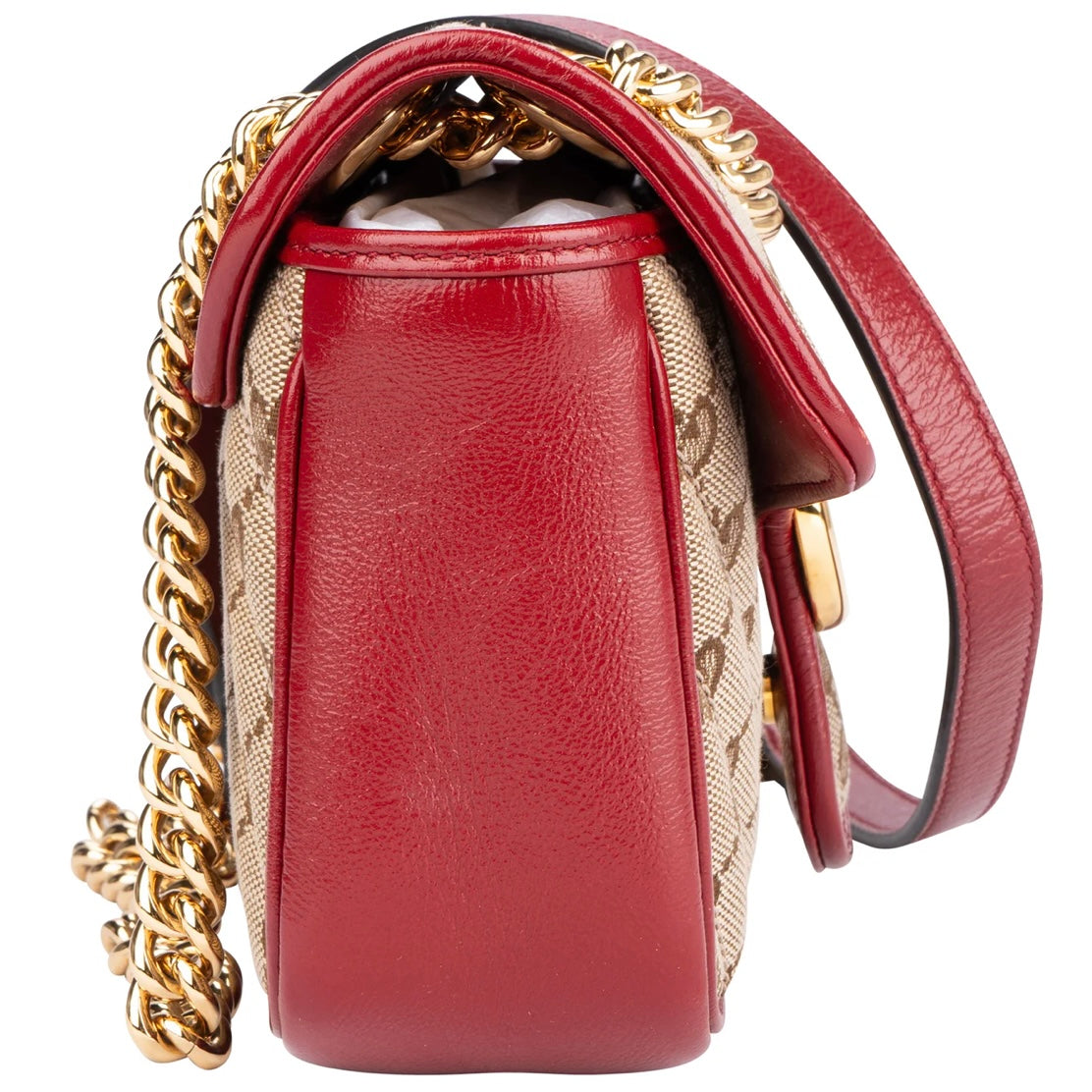 Gucci Quilted GG Monogram Marmont Mini Crossbody Bag