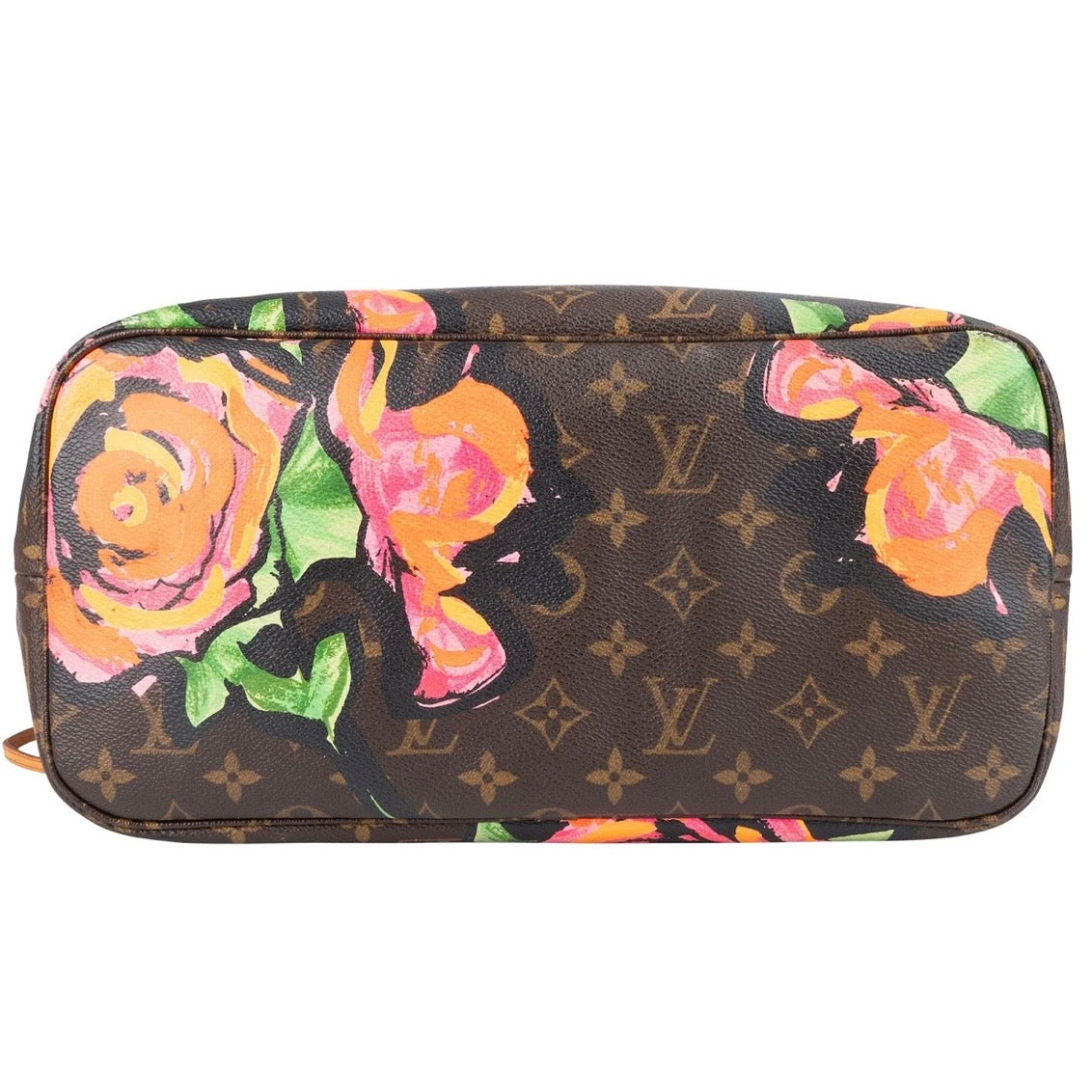 Louis Vuitton Monogram Canvas Limited Roses Neverfull MM Shoulder Bag