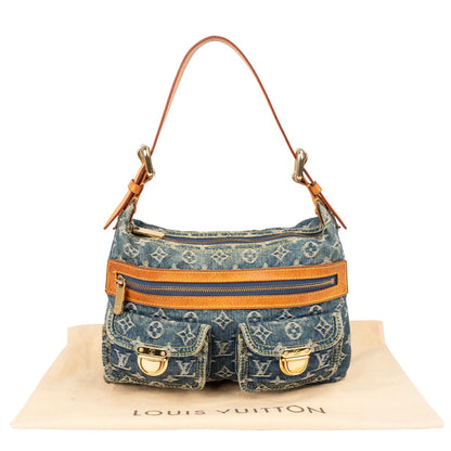 Louis Vuitton Denim Monogram Baggy PM Shoulder Bag