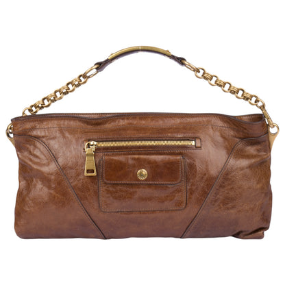 Prada Vitello Leather Shine Chain Shoulder Bag