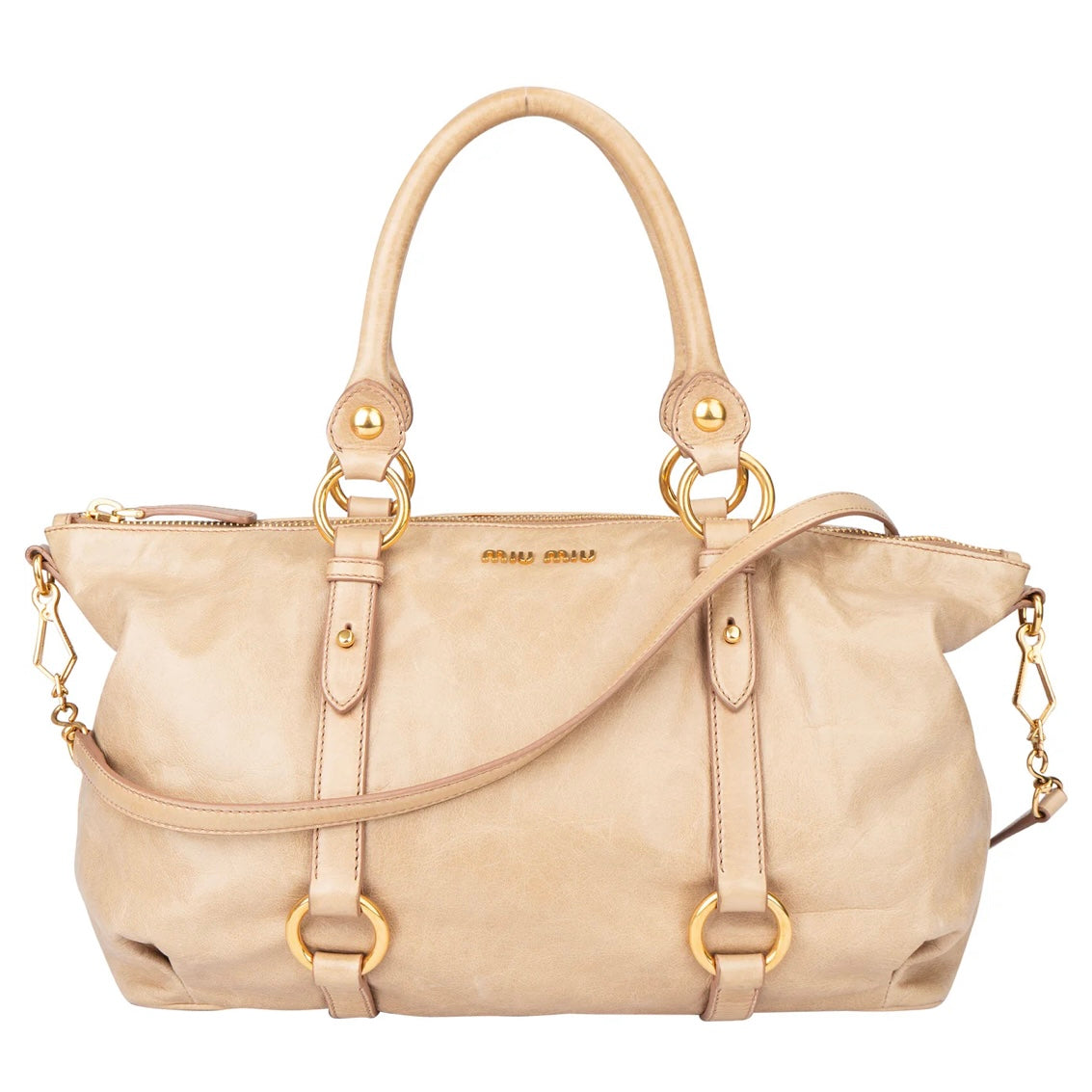 Miu Miu Leather City Handbag