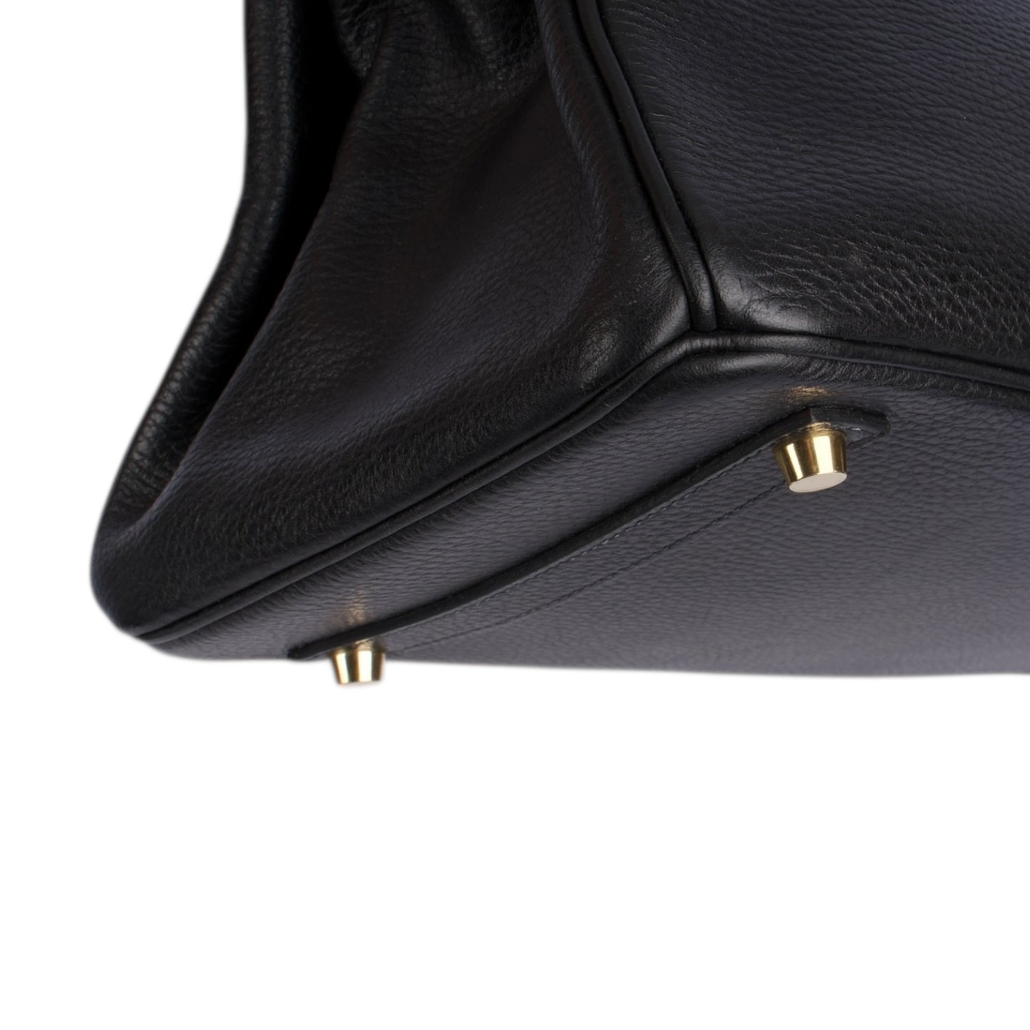 Hermès Black Leather Birkin 35 Handbag