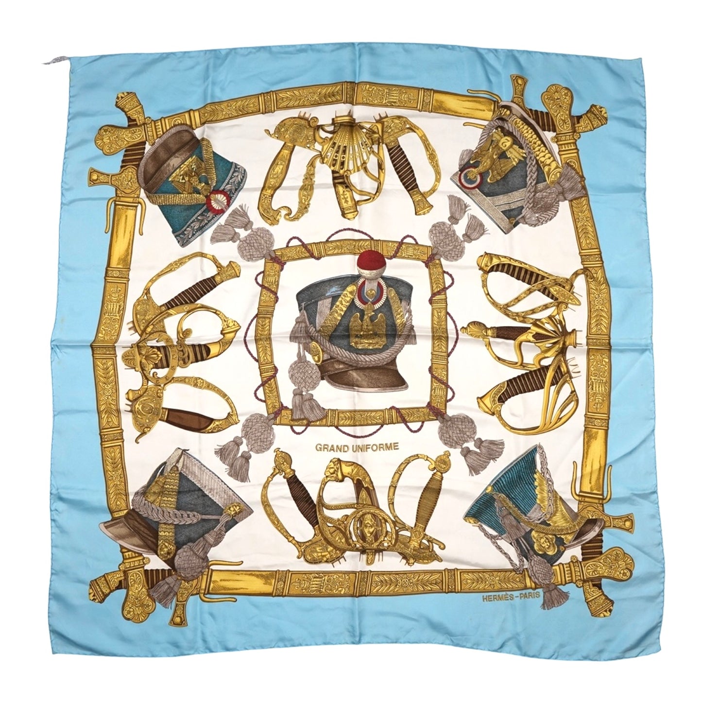 Hermes Grand Uniforme Silk 90 Scarf Touch