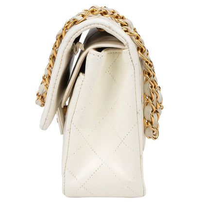 Chanel Quilted Lambskin 24K Small Double Flap Crossbody Bag