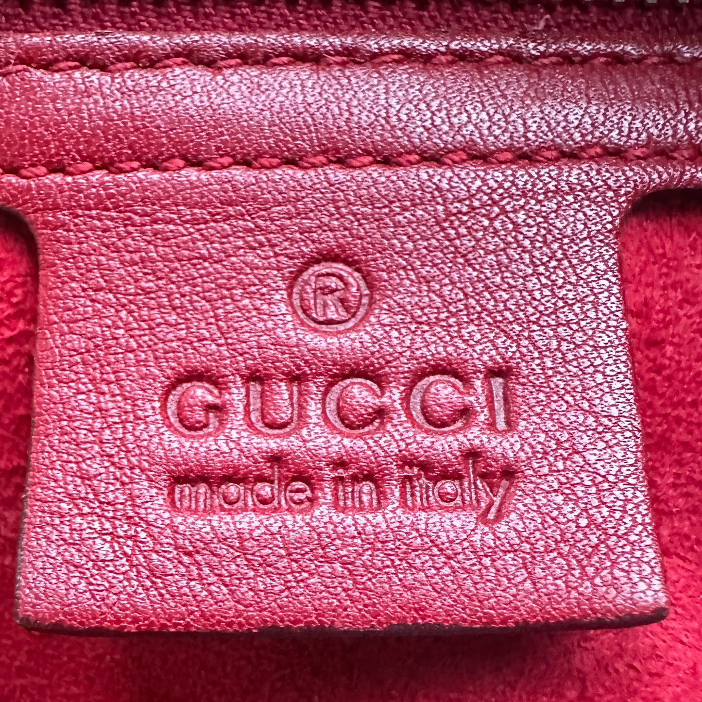 Gucci Guccissima Patent Cherry Bag