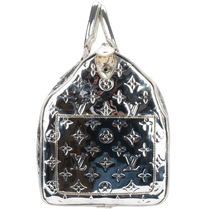 Louis Vuitton Silver Mirror Monogram Edition Speedy 35