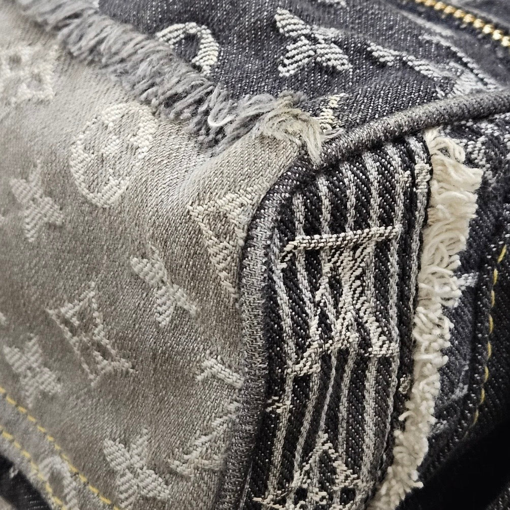 Louis Vuitton Limited Monogram Denim Patchwork Speedy 30 Handbag