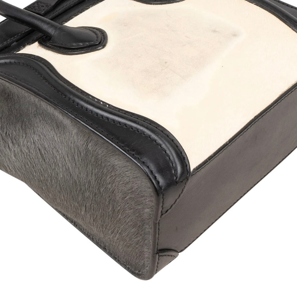 Céline Calf Hair Luggage Handbag