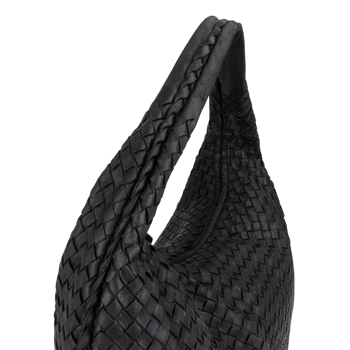 Bottega Veneta Intrecciato Leather Belly Hobo Shoulder Bag