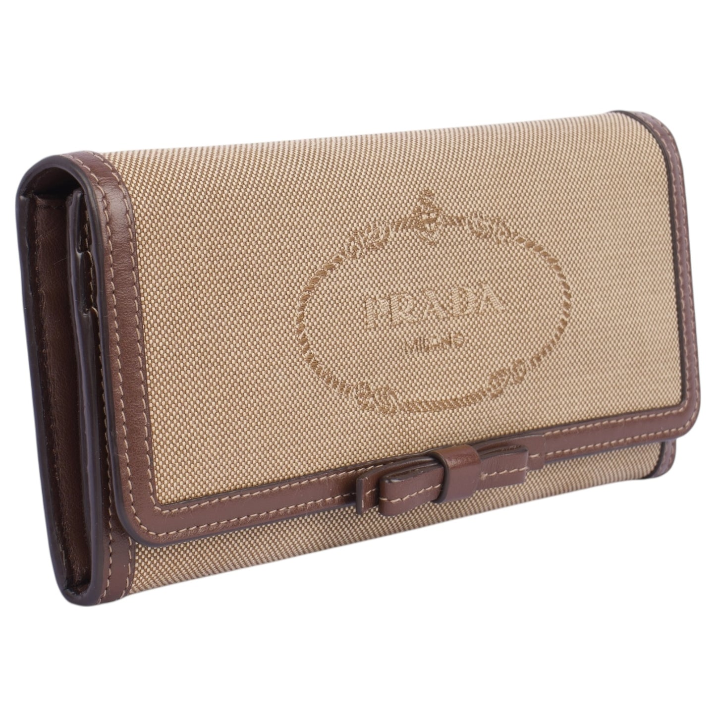 Prada Jacquard Long Wallet